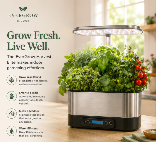 Smart Indoor Hydroponic Garden Kit – Grow Fresh Herbs & Vegetables Year-Round